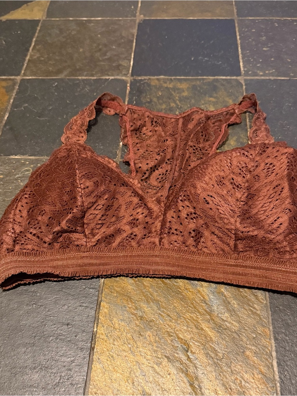Maurices Lace Bralette in Chocolate Brown
